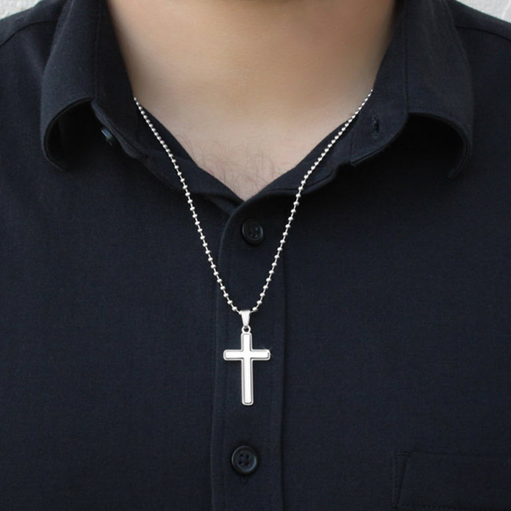 Graduation Gift for Son Love Mom & Dad - Artisan Crafted Cross Necklace