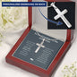 Graduation Gift for Grandson Love Grandparents - Personalized Cross Necklace