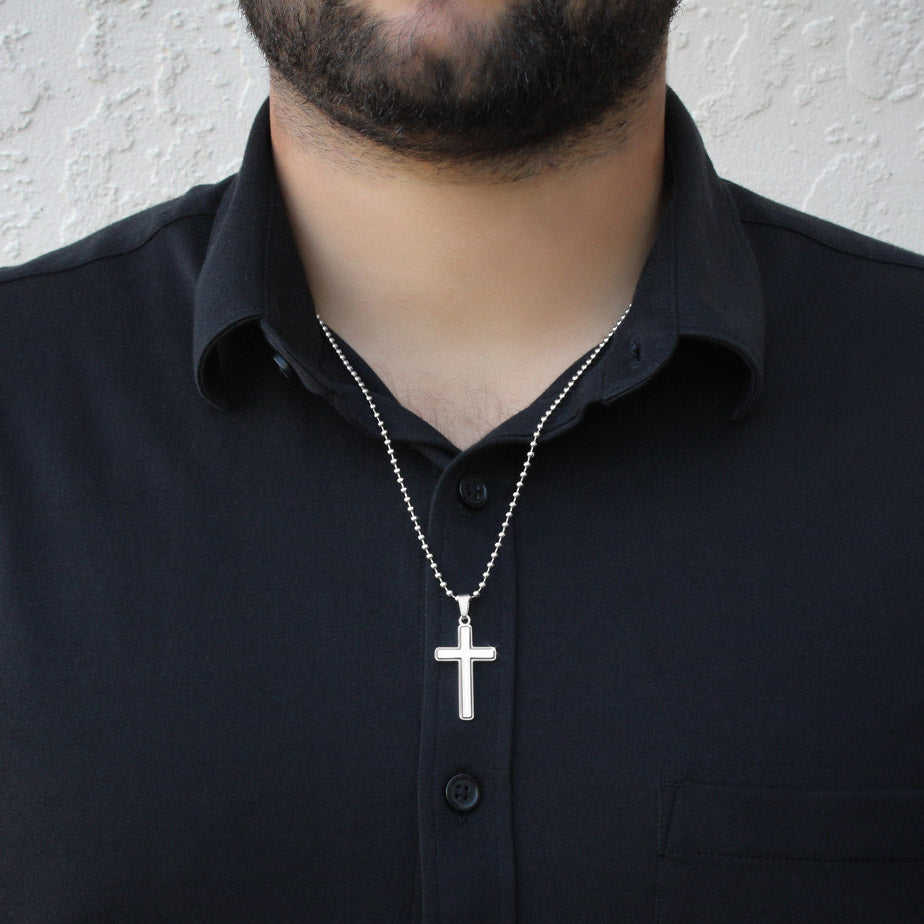 Birthday Gift for Son Love Mom & Dad - Artisan Crafted Cross Necklace