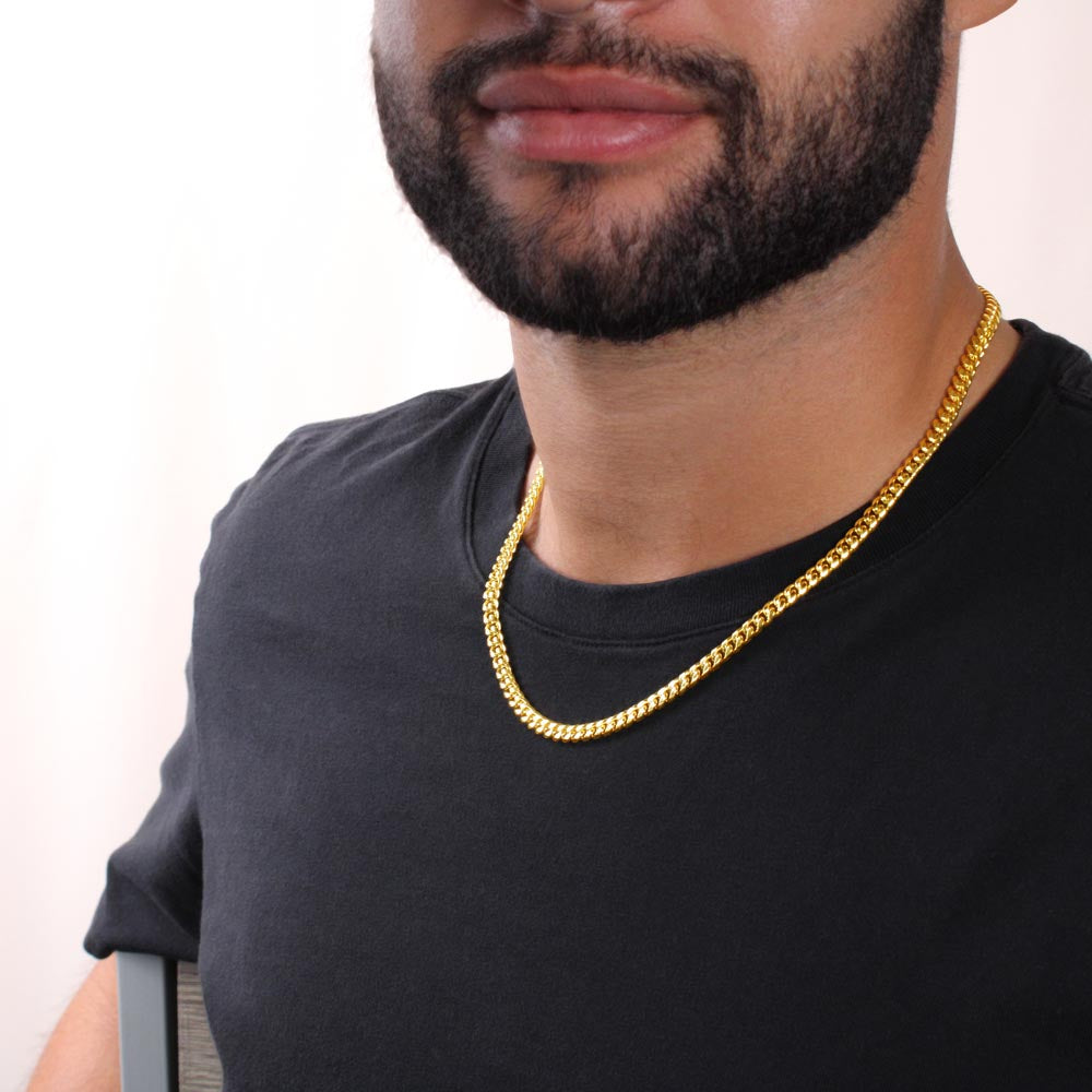 To My Man - My Missing Piece - Cuban Link Chain Necklace