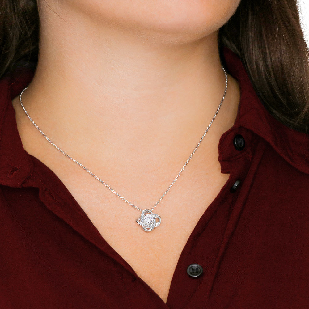 To My Loving Daughter - How Special You Are To Me - Love Knot Necklace