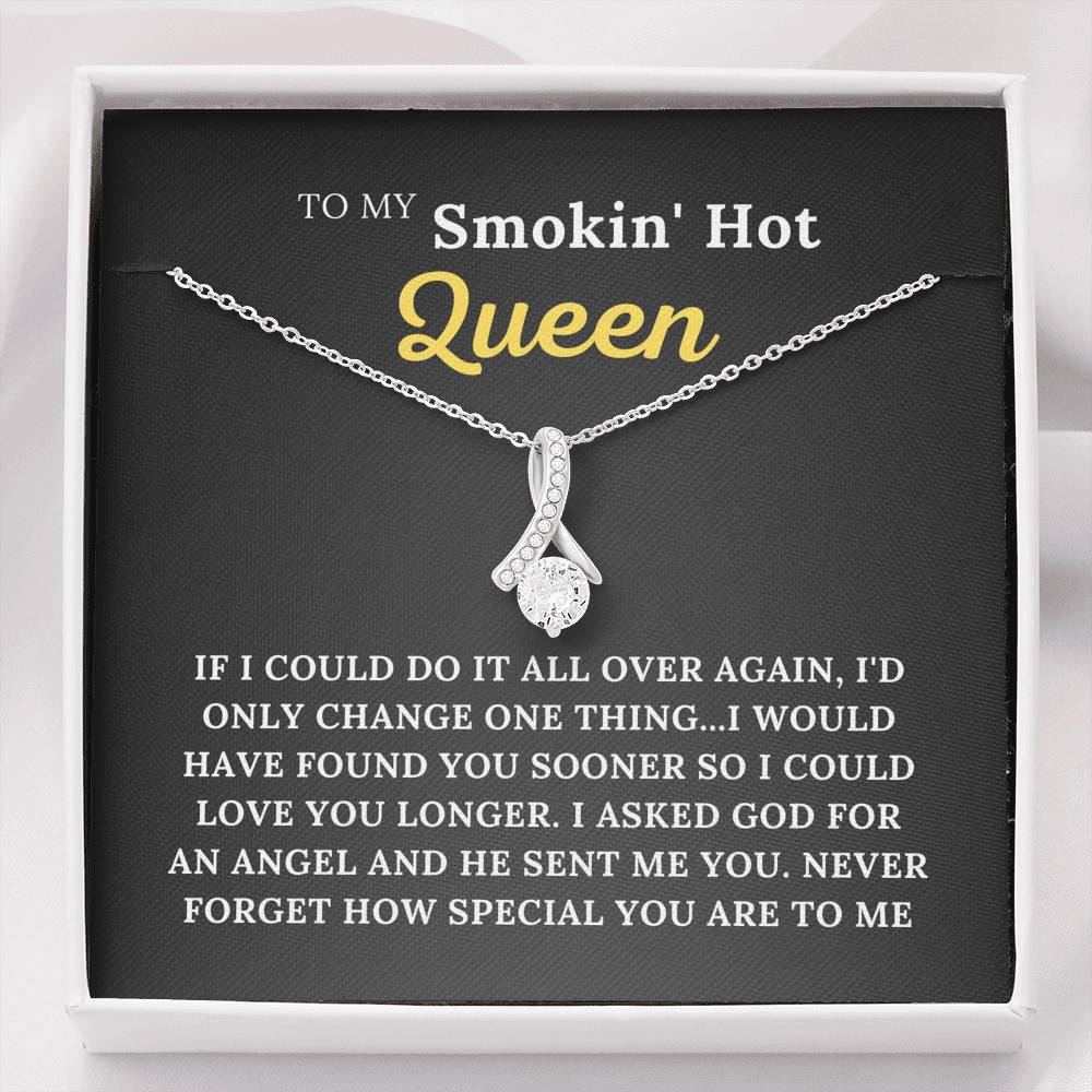 To My Smokin' Hot Queen - My Angel - Alluring Beauty Necklace