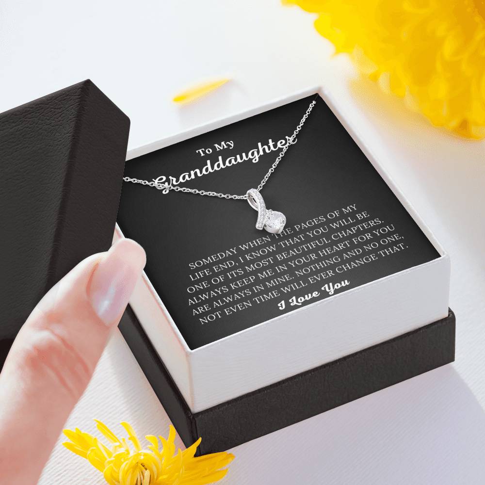 To My Granddaughter - Always Keep Me In Your Heart - Alluring Beauty Necklace