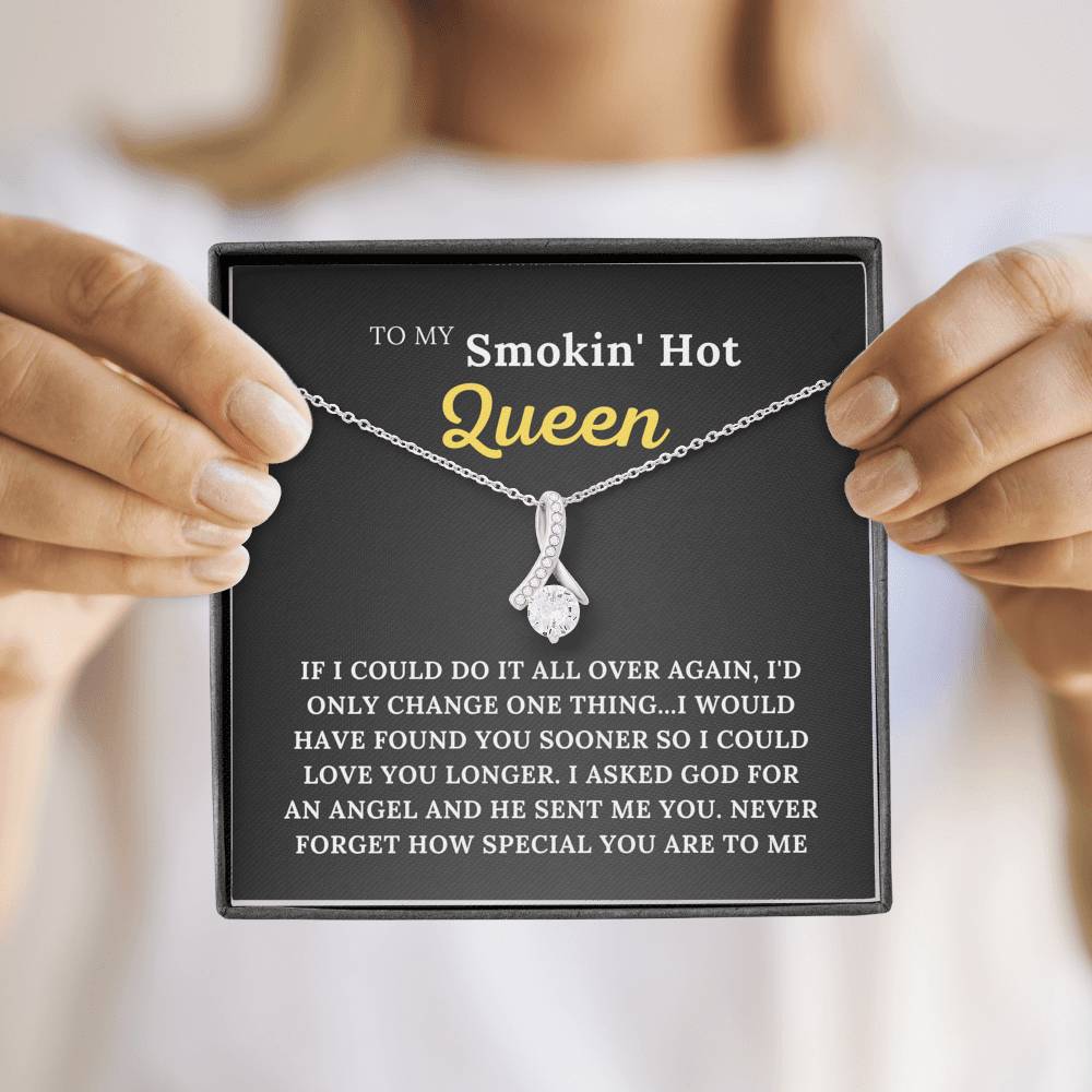 To My Smokin' Hot Queen - My Angel - Alluring Beauty Necklace