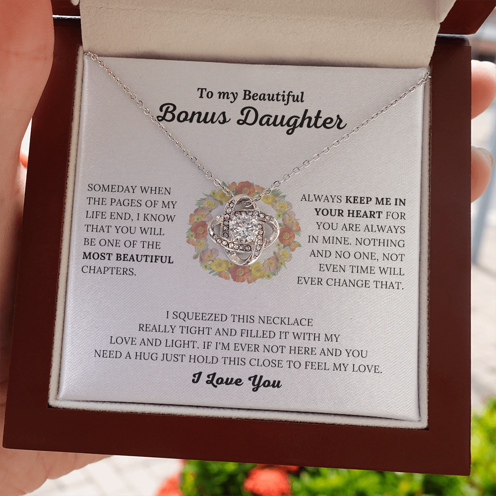 To My Beautiful Bonus Daughter - Keep Me In Your Heart