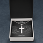 To My Grandson - Keep Me In Your Heart - Stainless Cross Necklace