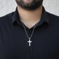 To My Grandson - Keep Me In Your Heart - Stainless Cross Necklace