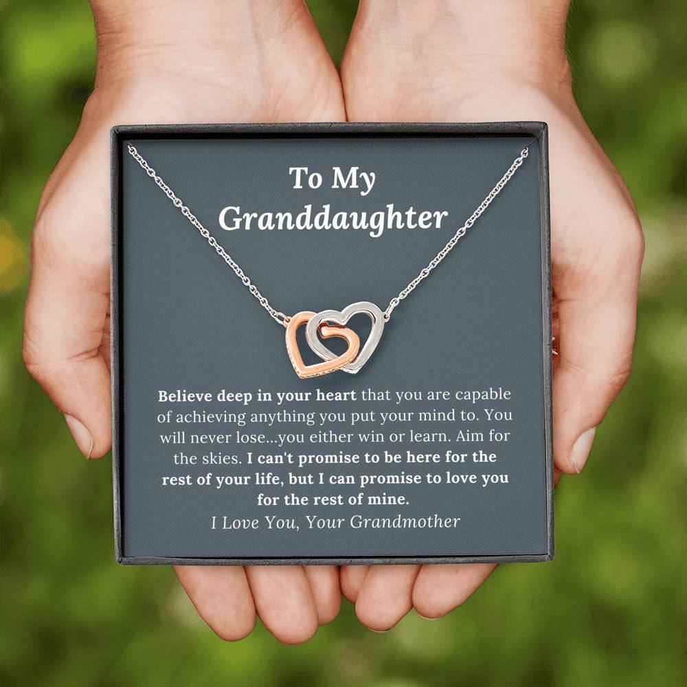 To My Granddaughter Love Grandmother - Promise to Love You