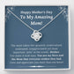 Mother's Day - To My Amazing Mom - My Hero and Mom Everyone Wishes They Had - Love Knot Necklace