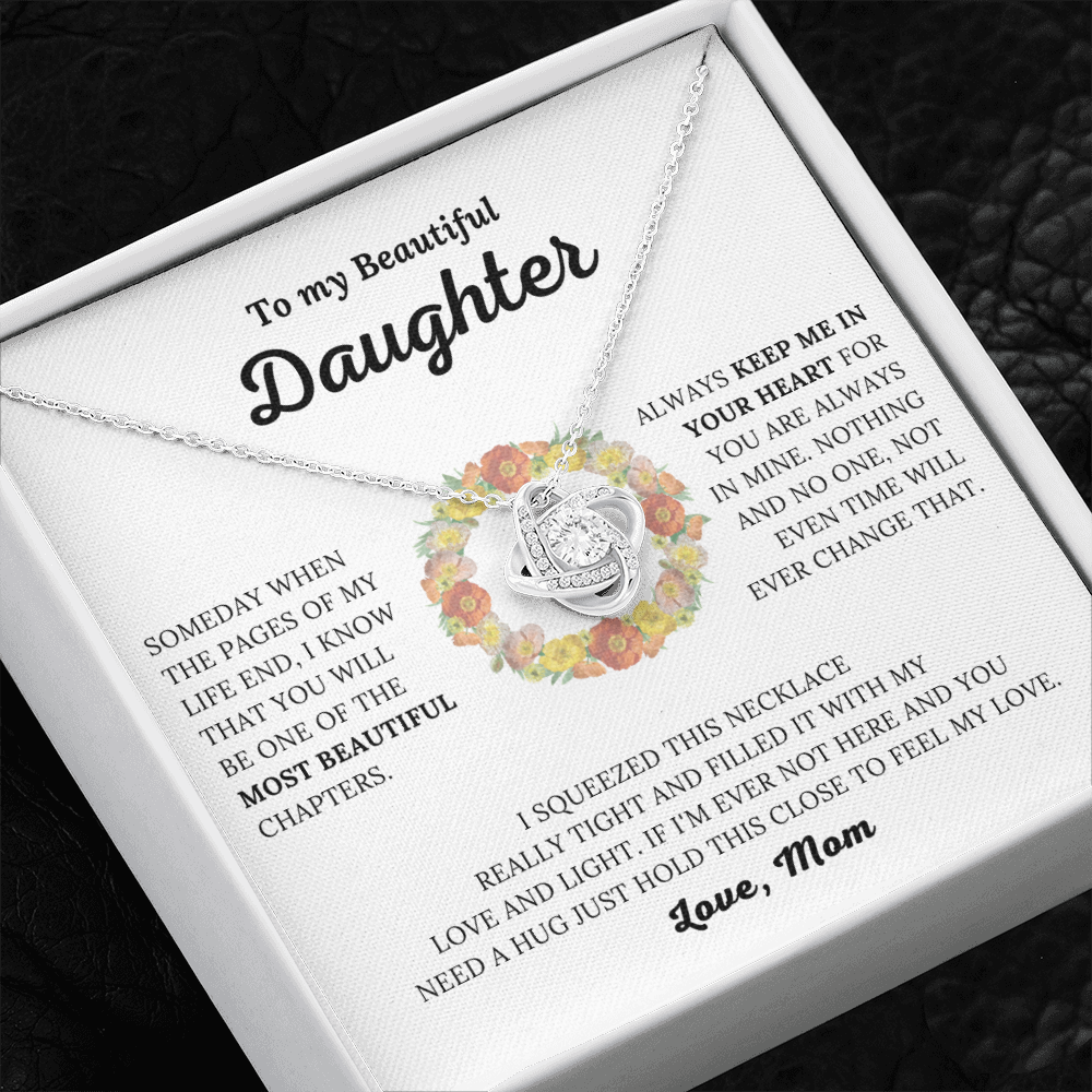 To My Beautiful Daughter Love Mom - Keep Me In Your Heart