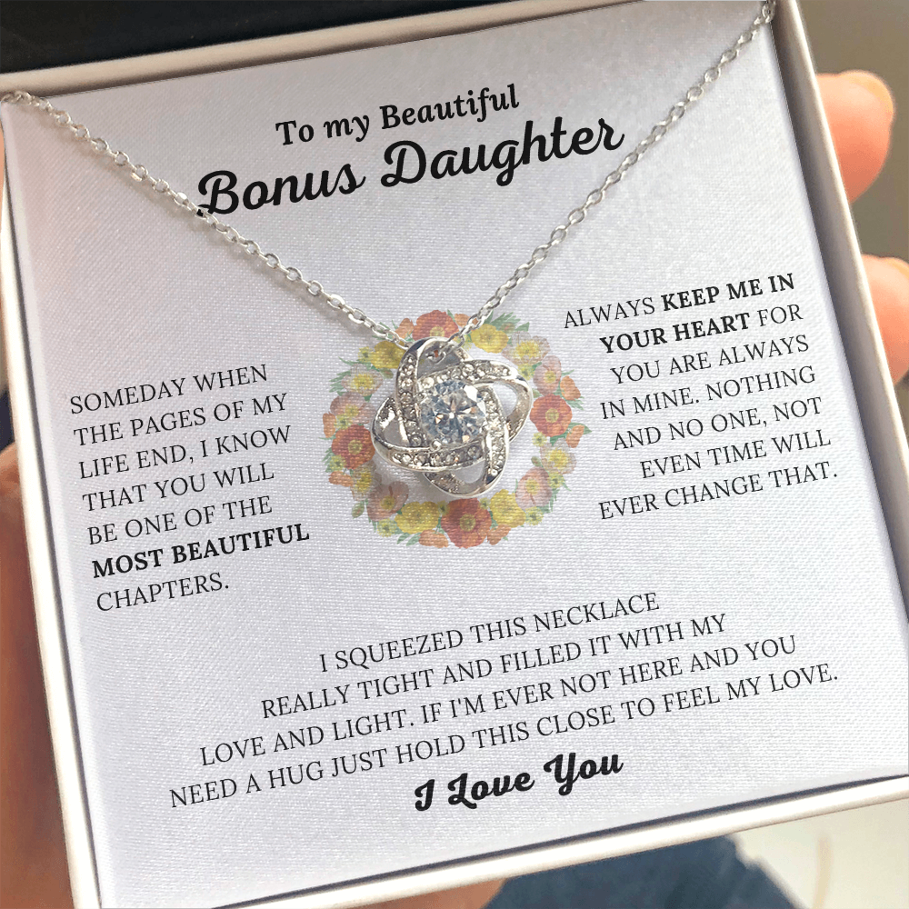 To My Beautiful Bonus Daughter - Keep Me In Your Heart