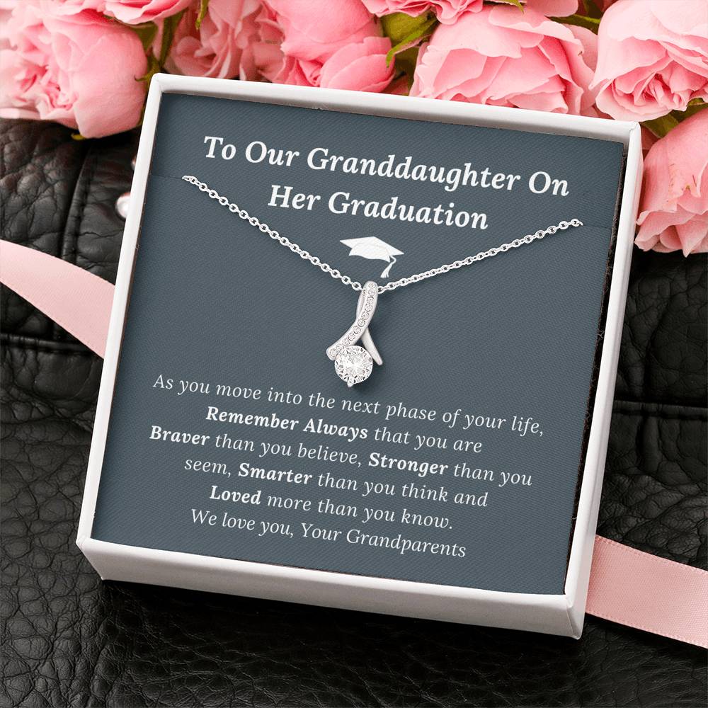 Graduation Gift for Granddaughter Love Grandparents - Alluring Beauty Necklace