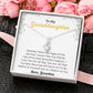 To My Granddaughter - Believe In Yourself - Alluring Beauty Necklace