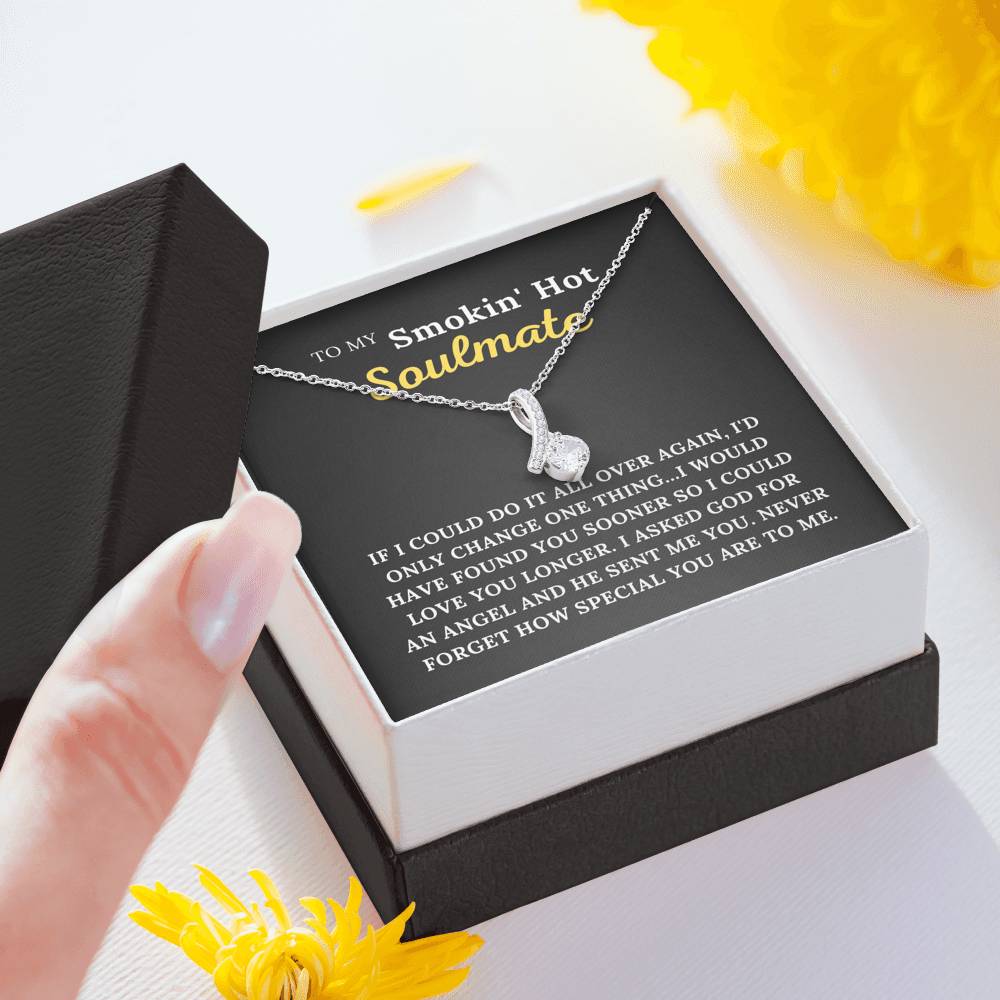 To My Smokin' Hot Soulmate - My Angel - Alluring Beauty Necklace