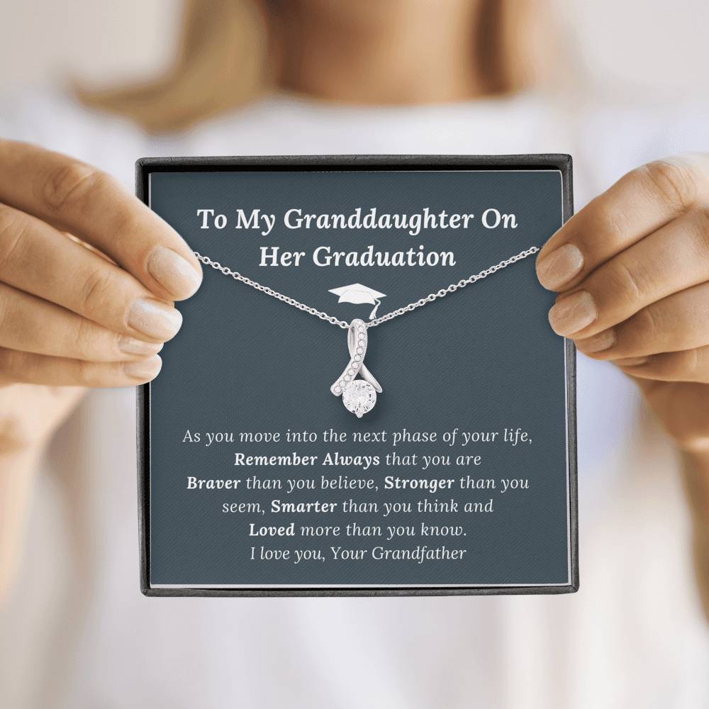 Graduation Gift for Granddaughter Love Grandfather - Alluring Beauty Necklace