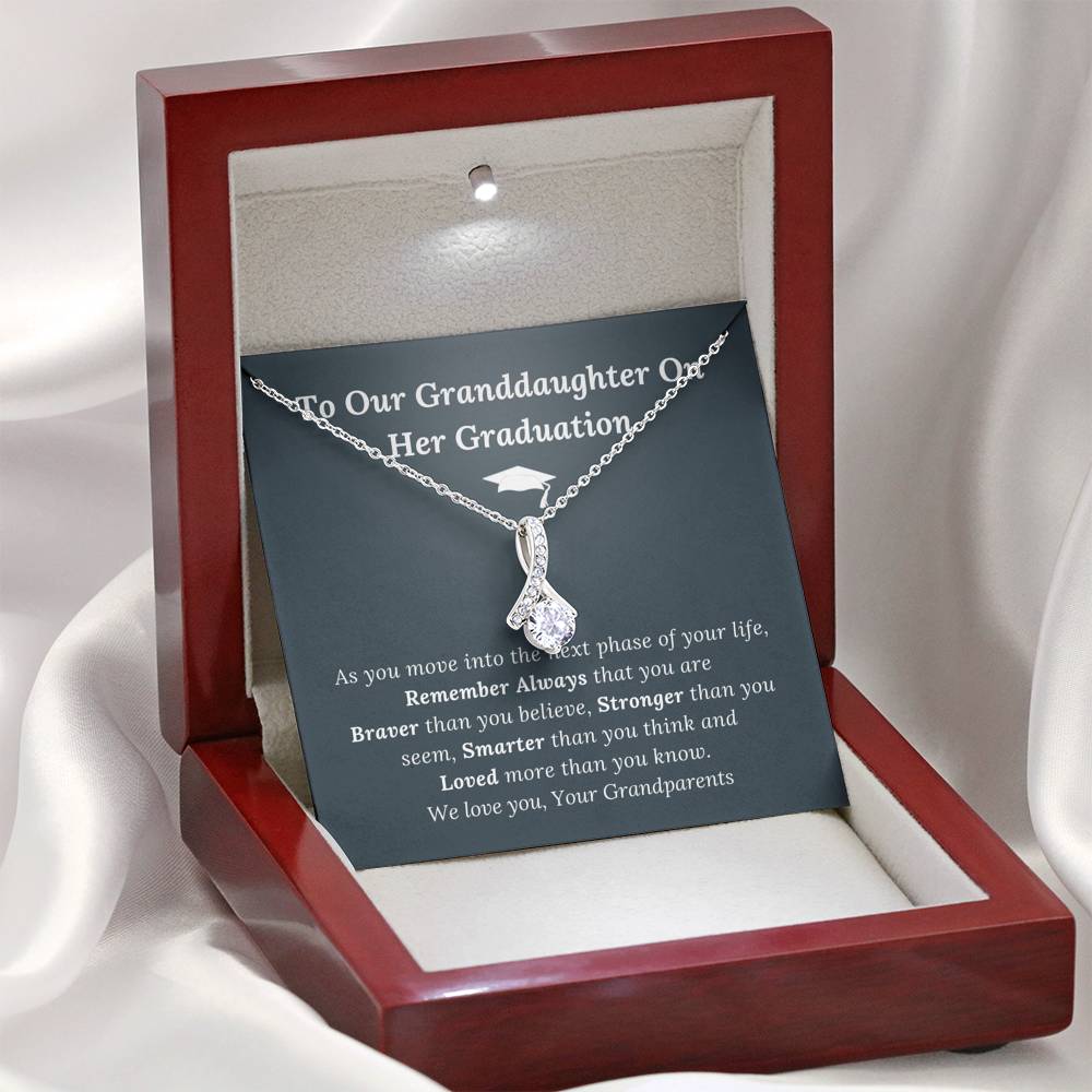 Graduation Gift for Granddaughter Love Grandparents - Alluring Beauty Necklace