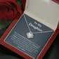 To My Daughter Love Mom - My Greatest Blessing - Love Knot Necklace